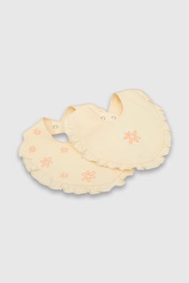 Pack de 2 Baberos Naranjo de Bebé