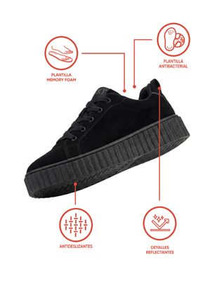 Imagen 2 del producto Zapatilla Escolar Negra 7243 Colloky