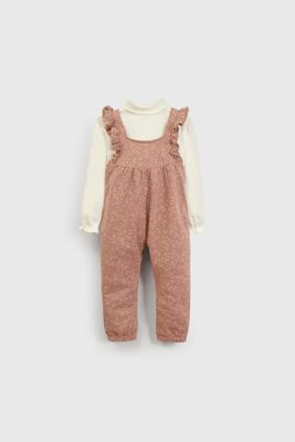 Conjunto Jardinera y Bodie Morado Flores