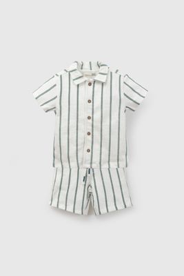 Imagen 1 del producto Conjunto Beige Waffle Rayado De Niño COWF0175V26