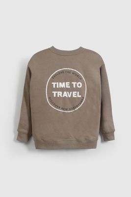 Imagen 2 del producto Polerón Café Cortes De Niño PLPO0165V26