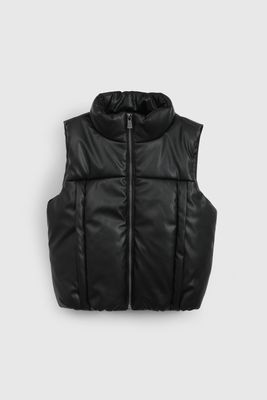 Parka Negra De Niña CQPY0601V26