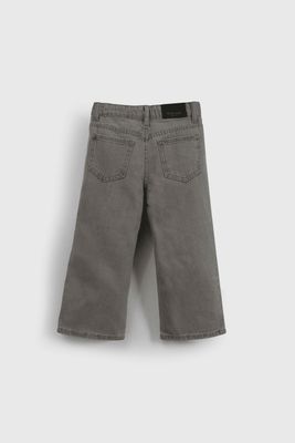 Imagen 2 del producto Jeans Culotte Con Efecto Brillos Plateados