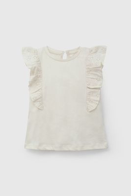 Imagen 2 del producto Polera Beige Broderie De Niña POJE7075V26