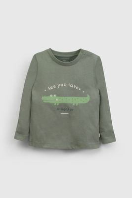 Polera Verde Animales De Niño POJE8592V26