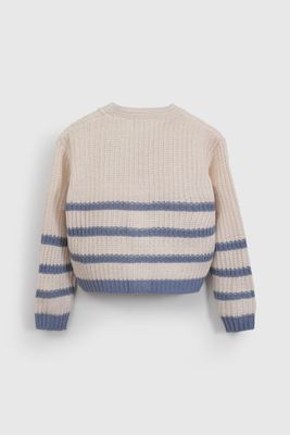 Imagen 2 del producto Chaleco Rayas Beige  De Niña CHLA0275V26