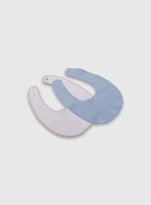 Imagen 2 del producto Pack de 2 Baberos Celeste de Bebé
