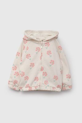 Polerón Blanco Flores De Niña PLPO2478V26