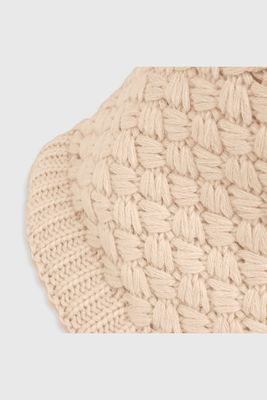 Imagen 2 del producto Cuello Tejido con Polar Fleece Interior Blanco de Niña Talle Único