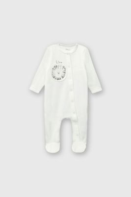 Conjunto de plush suave con broches Beige y Estampa de León