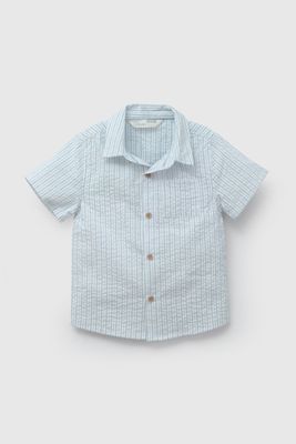 Camisa Celeste Rayada De Niño CAAL0140V26