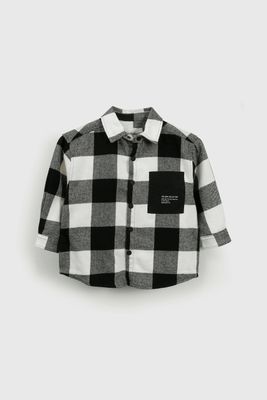 Sobre camisa Negra Cuadros