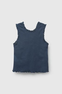 Imagen 2 del producto Polera Azul Rib De Niña POPU1051V26