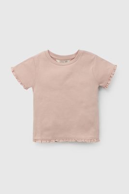 Polera Rosada Rib  De Niña POPU0829V26