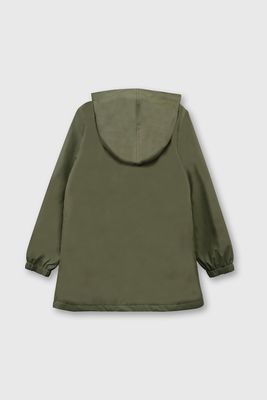 Imagen 2 del producto Chaqueta Verde Engomada con Forro de Jersey y Gorro para Niño