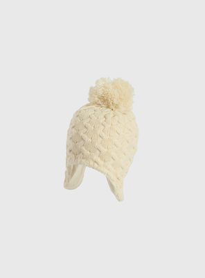 Imagen 2 del producto Gorro Tejido con Forro Beige