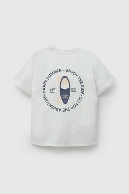 Imagen 2 del producto Polera Blanca Estampada De Niño POJE3709V26