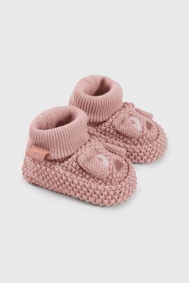 Pantuflas rosadas para bebés, comodidad y ternura