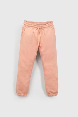 Pantalon Buzo Morado con Carda Interior y Cintura Elasticada