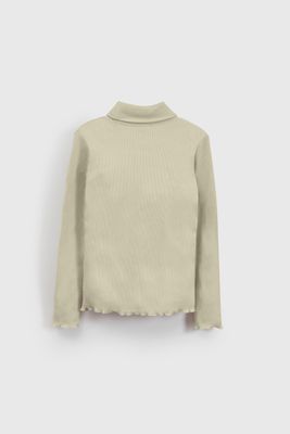 Imagen 2 del producto Beatle Liso de Algodón Beige para Niña de 3 a 12 años