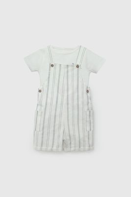 Imagen 1 del producto Conjunto Jardinera Y Body Rayado De Niño COAL0109V26