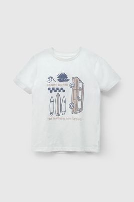 Imagen 2 del producto Polera Blanca Estampada De Niño POJE2909V26