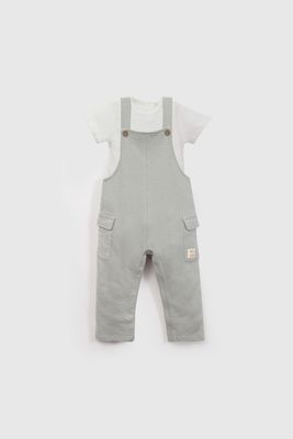 Conjunto Jardinera Y Body Verde De Niño COPO0197V26