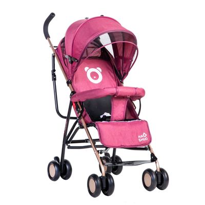 Coche Paragua Oso Burgundy