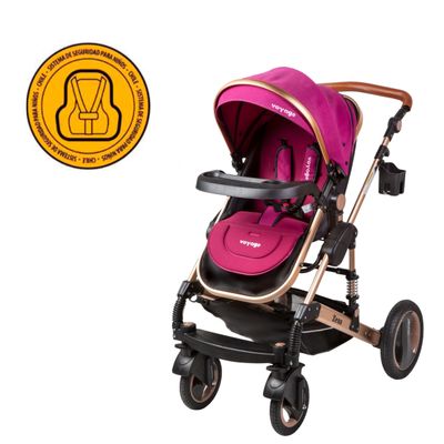 Coche Travel System Zeus Fucsia