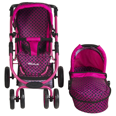 Imagen 2 del producto coche muñeca BEBESTAR zeus pink