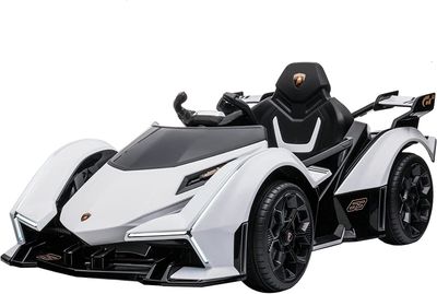 Imagen 2 del producto Auto  lamborghini V12 vision gran turismo Ride on Sports Car for Kids., blanco