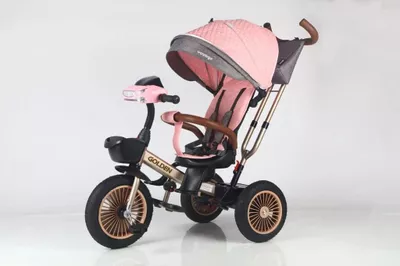 Triciclo para niños voyage golden  pink