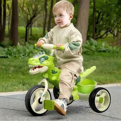 Imagen 2 del producto Triciclo Infantil Dino Rex Con Luz y Bluetooth Green
