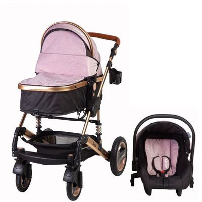 Coche Travel System Zeus Palo Rosa