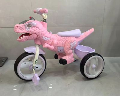 Imagen 2 del producto Triciclo Infantil Dino Rex Con Luz y Bluetooth Pink