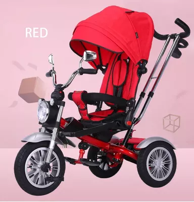 Imagen 2 del producto Triciclo multifuncional 360° voyage chopper red