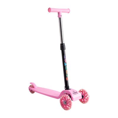 Scooter Monopatín Niña Regulable Plegable XT03 Rosa Bebesit