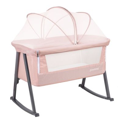Cuna Moisés Balancín con Mosquitero Rosada Bebesit