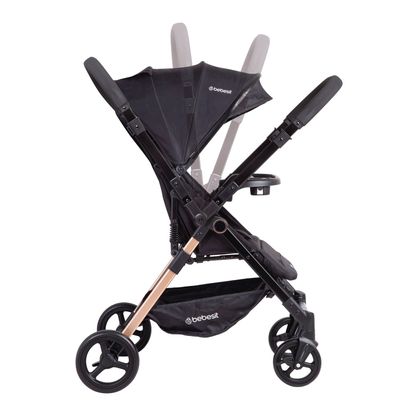 Imagen 2 del producto Coche de Paseo City Reversible con Bandeja Negro