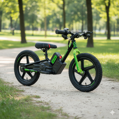 Imagen 2 del producto Bicicleta Eléctrica Infantil BeRide Aro 16 Verde Bebesit