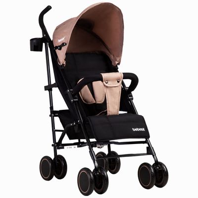 Coche Paragua Khronos Beige Rosado Bebesit