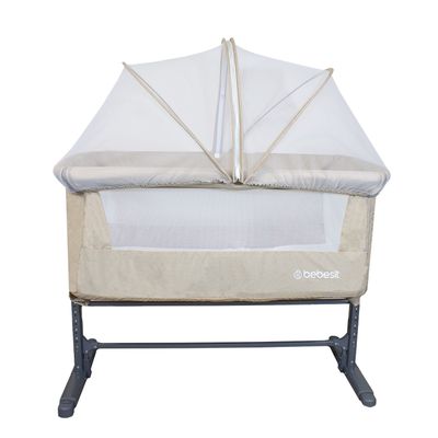 Imagen 2 del producto Cuna Colecho con Mosquitero MySide LX Beige Bebesit