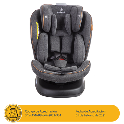 Imagen 2 del producto Silla de Auto Convertible Isofix Supra 360º Premium Gris