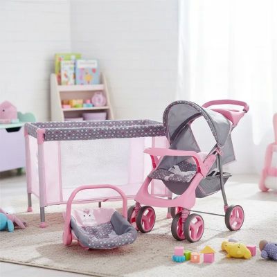 Imagen 2 del producto Coche de Juguete para Muñeca + Cuna Unicornio Bebesit