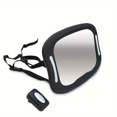 Imagen 1 del producto Espejo Luces LED auto ajustable Bebe testeado en accidentes
