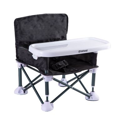 Silla de Comer Plegable Camping XT01 Negro