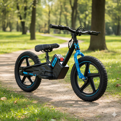 Imagen 2 del producto Bicicleta Eléctrica Infantil BeRide Aro 12 Azul Bebesit