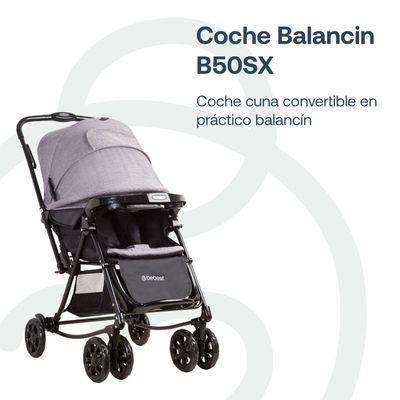 Imagen 2 del producto Coche Cuna Balancin SX Gris Melange Bebesit