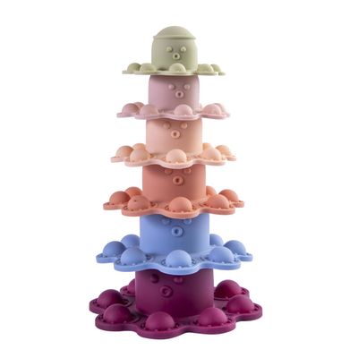 Imagen 1 del producto Juguete Torre Pulpo Montessori Siliconaa