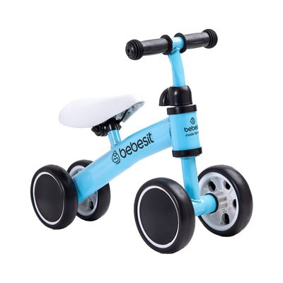 Triciclo Correpasillos Aprendizaje 4 Ruedas XT02 Azul Bebesit